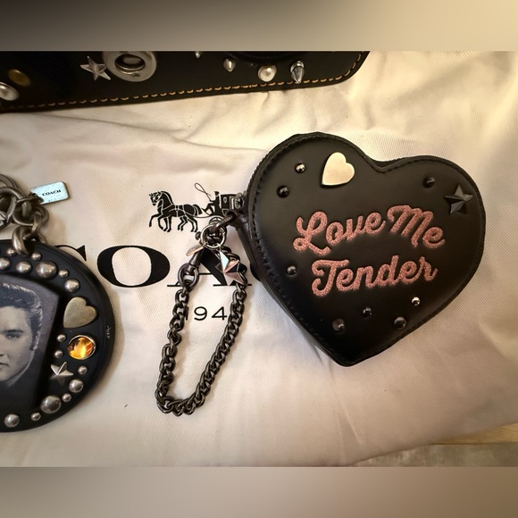 Elvis Presley Black Double Dinky Coach bag - Picture 6 of 15